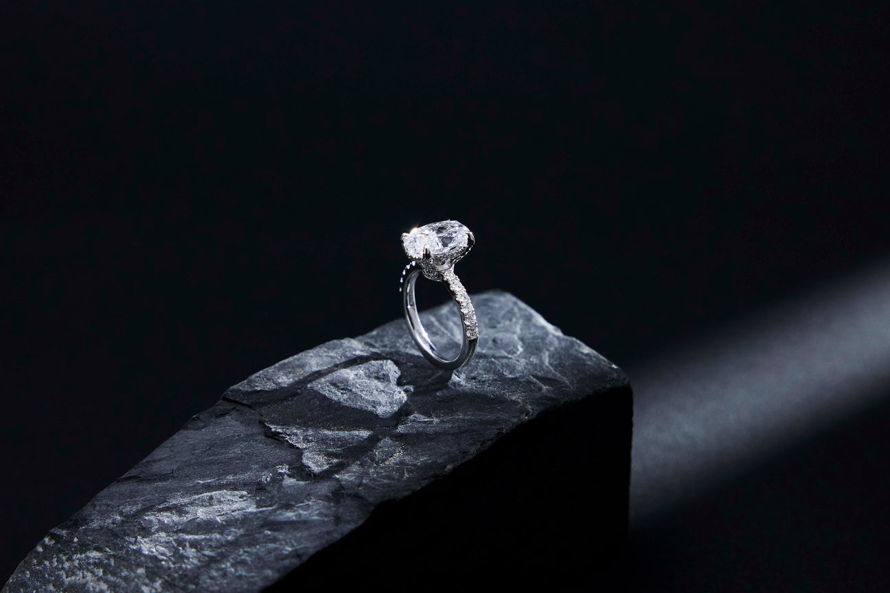 ｜訂製分享｜藏在 2% 裡的極致純淨：3克拉 Type IIa D色鴿子蛋鑽戒