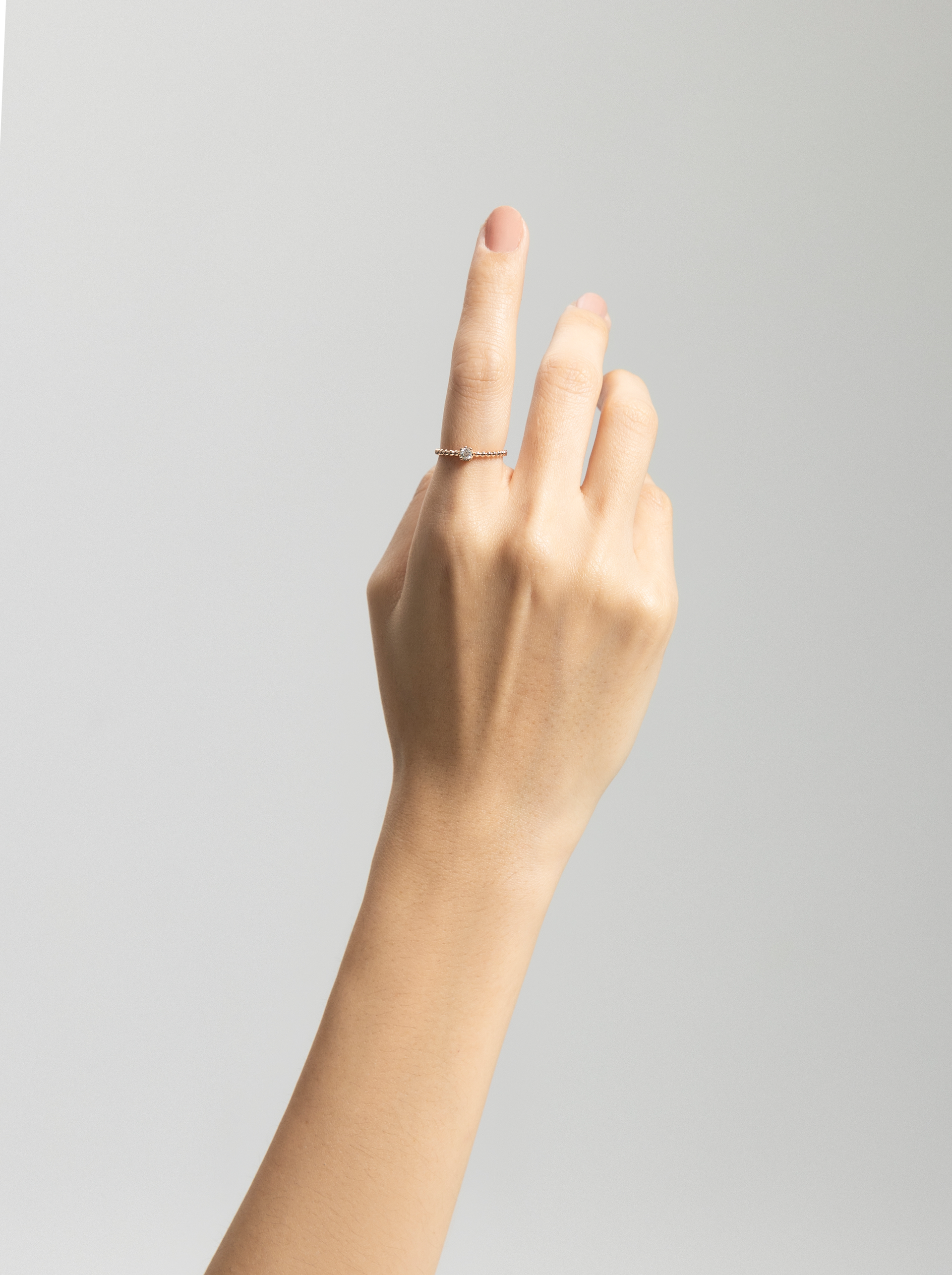 aROUND 爪鑲 10分戒指